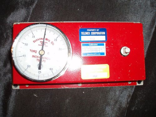 Seekonk manufacturing tsq-75 torque wrench calibrator 1/4&#034; gauge analyzer used for sale