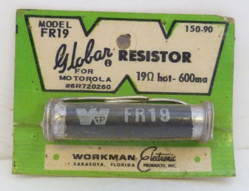 Global Resistor Mod. FR19 150-90 for Motorola #6R720260 Workman Electronics Vtg