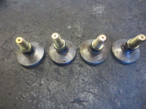 Milltronics partner i cnc mill set of 4 machine legs pads stand base for sale