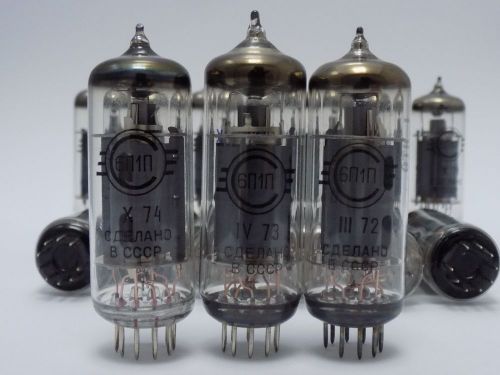 1x 6P1P - 9-Pin Beam Tetrode Power/Output Vacuum Tube = 6AQ5 EL90 6V6 - USSR NEW