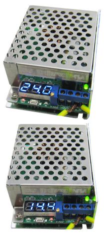 10-32V to 12-46V DC boost converter car power supply voltage regulator voltmeter