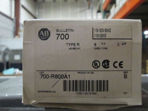 NEW Allen Bradley 700-R800A1 700R800A1 control relay 8 n.o. industrial BNIB