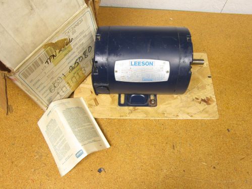 Leeson c4t34nb3a motor 3450/2850 rpm 1/3hp 50/60hz 208-230v 3ph 101013-00 for sale