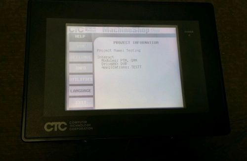 CTC Parker Automation P11-014DR PowerStation Touchscreen Interface Panel HMI
