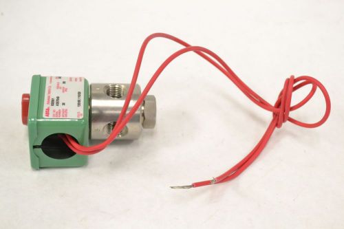 Asco 832061 red hat 3 way 30psi 9w 120v-ac 1/4 in npt solenoid valve b304565 for sale