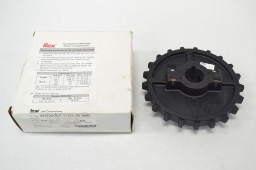 Rexnord ns7700-21t 1-1/4 rd kwss 21 teeth plastic chain 1-1/4in sprocket b261165 for sale