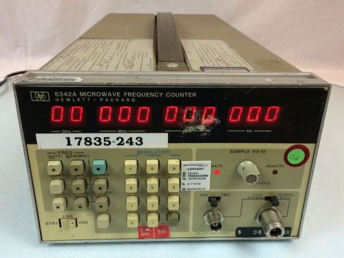 Hp 5342a microwave frequency counter hewlett-packard hewlett packard for sale