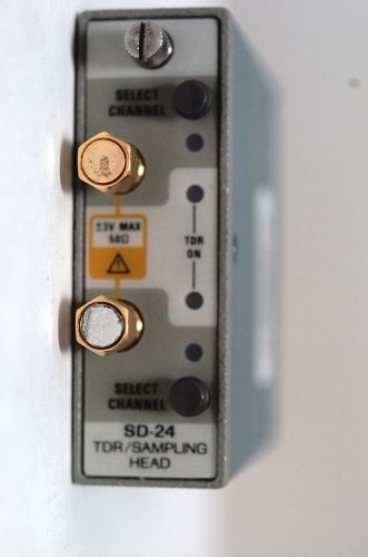 Tektronix sd24 dual channel tdr sampling head plug in module, 20 ghz for sale