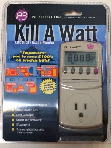 P3 Kill A Watt Electricity Usage Monitor New In Package P4400
