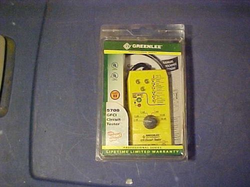 New Greenlee GFCI &amp; Circuit Tester 5708