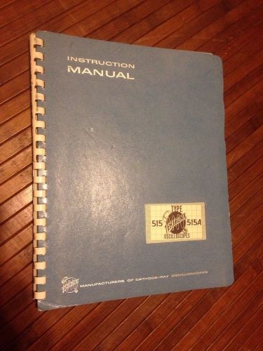 Tektronix Type 515 515A Oscilloscope Instruction Service Manual Original