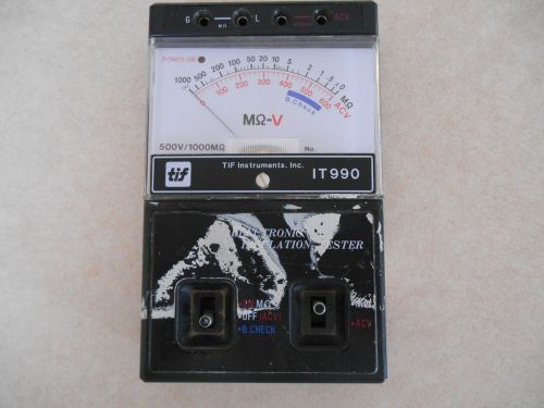 TIF Electronic Insulation Tester IT990