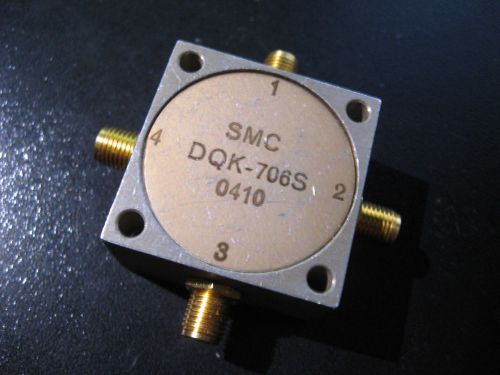 1 ea. SYNERGY MICROWAVE (SMC) DQK-706S 90 Degree Coupler SMA F - USED