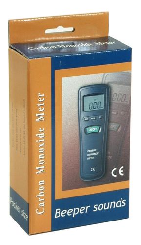 Co-180 digital lcd carbon monoxide co gas meter beeper with carrying pouch new ! for sale