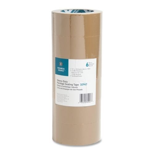 Business source packaging tape - 1.88&#034;wx110 yd l -3&#034;core - 6/pk -tan - bsn32947 for sale