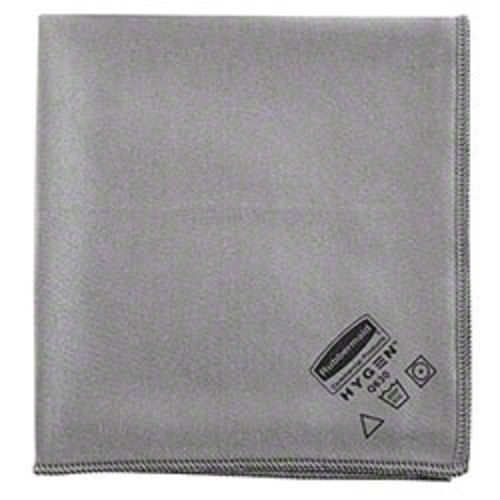 Rubbermaid hygen executive 16&#034; glass microfiber cloth, gray, 12/bx for sale
