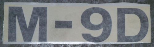 Mobil M9D Street Sweeper Decal P811154, NEW PARTS