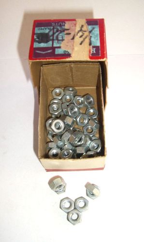 Vintage PFC 1/4&#034; Course Plated Nuts, NOS in Original Box