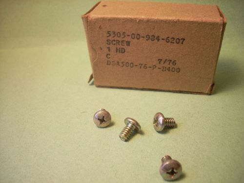 100 ea hd 2a thread screw,machine, p/n: ms35206-260 nsn: 5305-00-984-6207 for sale