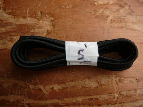 Black MICRO Nylon coated rubber rope shock cord 2mm x 5&#039; MINI Bungee Cord