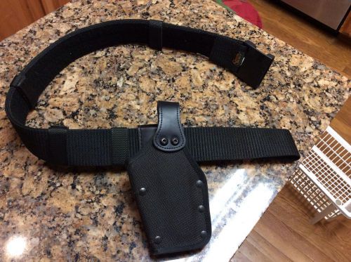 Gould &amp; Goodrich Police Nylon Belt with Leather Holster