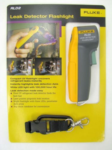 Fluke rld2 hvac/r uv leak detector flashlight for sale