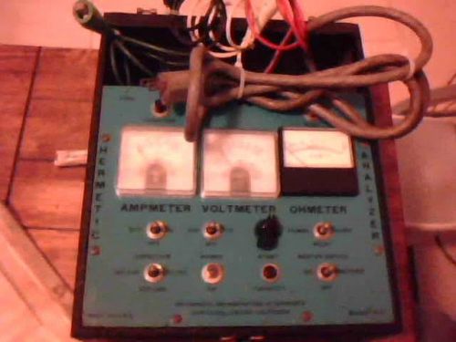 ANNIE HERMETIC A-12 COMPRESSOR ANALYZER/ INCL.OWNERS MODEL
