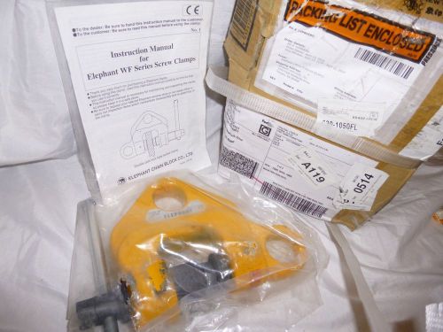 Elephant lifting wf-2 screw type clamp, 2 ton capacity, 0.003&#034; - 1-49/64&#034; jaw!!! for sale