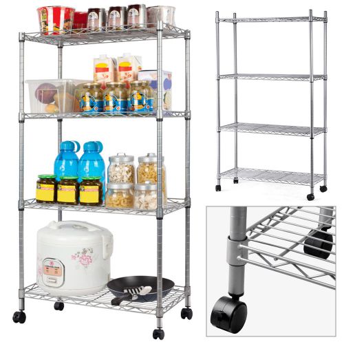 4 tiers chrome wire shelving shelves display/racking /storage/display gift for sale
