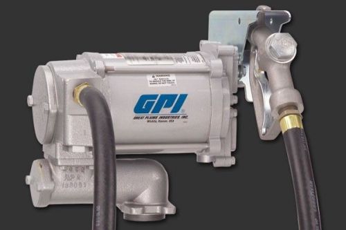 GPI 115Volt 20 GPM Vane Pump with Manual Leaded Nozzle #133200-1