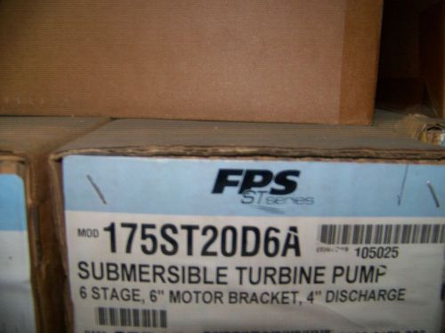 FRANKLIN SUBMERSIBLE TURBINE PUMPS  FPS  ST SERIES  6 STAGE    LAST 6 STAGE!!