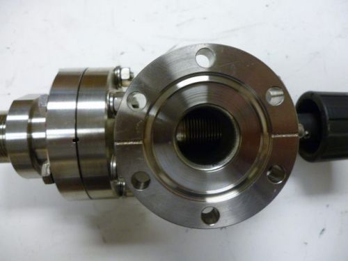 Used Ultravac 90 degrees manual high vacuum SLS conflate/conflate 2” valve L239