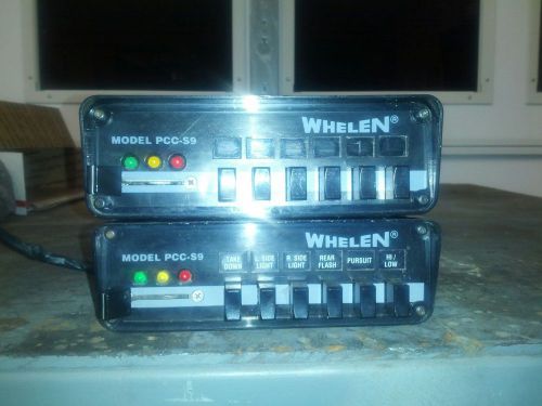 2 Whelen PCCS9R and PCCSN9 lightbar switchboxs
