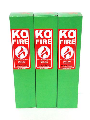New KO FIRE  Extinguisher for small fires Car Kitchen or Camp 10 OZ ((3 Pack))