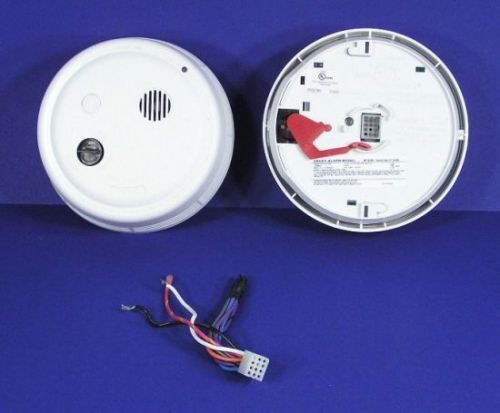 * gentex 9123f photoelectric smoke detector alarm 9000 series + manual + wires * for sale