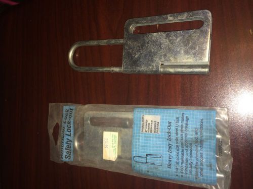 American Lock Model LO873  Steel Lock Out Tag Out Safety Hasp, 1/4&#034; Solid U Bolt