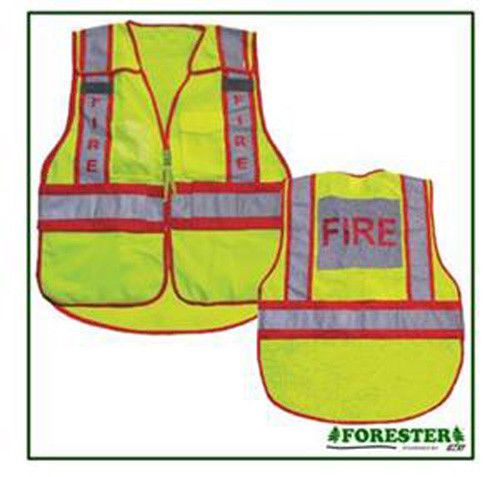 Safety Vests for Fire Dept,5 Point Tear Away,Meets ANSI/ISEA,Sizes S to 5XL