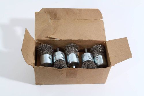 10pcs Weiler 1&#034; Crimped Wire End Brush, New in Box, Stainless, Part # 10022