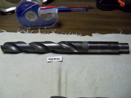 (#4287C) Resharpened Machinist USA Made 57/64 Inch Straight Shank Drill