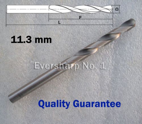 Quality Guarantee 1pcs Straight Shank HSS Twist Drill Bits Dia 11.3mm(.4449&#034;)