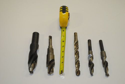 Drill bit lot of 9 taper high speed lathe mill metalworking machine lot #3 for sale