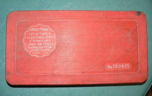 Blue-point tap and die set td2425 - partial set for sale