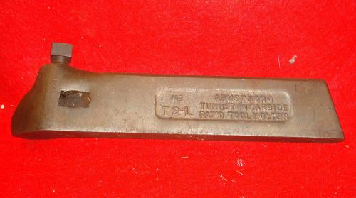 Vintage Lathe Tungsten Carbide Pat&#039;d Tool Holder Armstrong No.T2-L