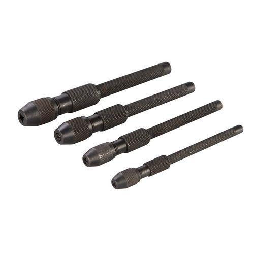 Silverline 237852 Pin Vice Set 4Pce 1, 2, 3 &amp; 4Mm Hand Tools Power Drill Chuck