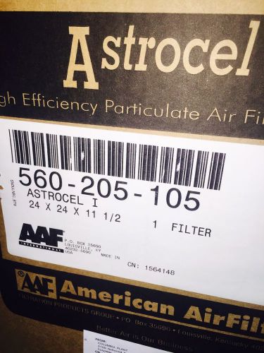 Aaf astrocel 1 clean room hepa air filter 24x24x11.5 brand new for sale