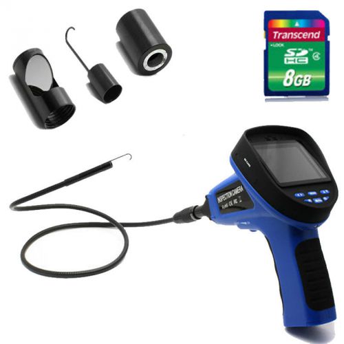 3.5&#034; 8.5mm inspection endoscope borescope camera dvr+free mirror/hook/magnet+8gb for sale