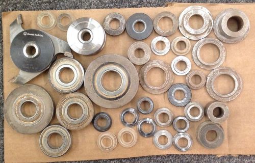 Lot Of Moulder Shaper Cutter Head Blade Spacers Adapters Delta Amana More
