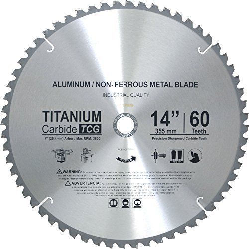 Concord blades acb1400t60-p tct non-ferrous metal cutting saw blade 14-inch 60 t for sale