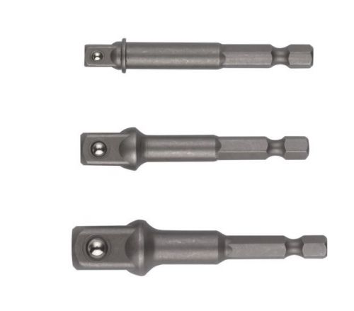 1/4&#034; 3/8&#034; 1/2&#034; socket adaptor set for impact drivers bosch dewalt makita ryobi for sale