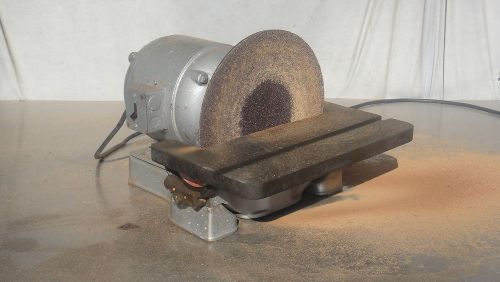 MA C ROCKWELL DELTA 12&#039; DISK DISC SANDER WITH TILTING TABLE 115 VOLTS SEE VIDEO